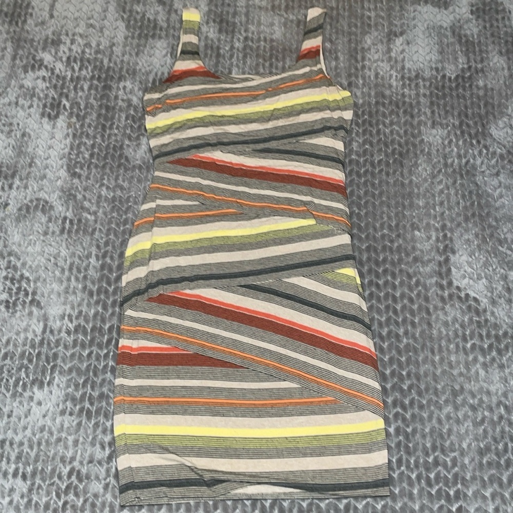 Anthropologie Bailey 44 Tank Top/Sleeveless Bodycon Midi Dress. Striped.  Size L